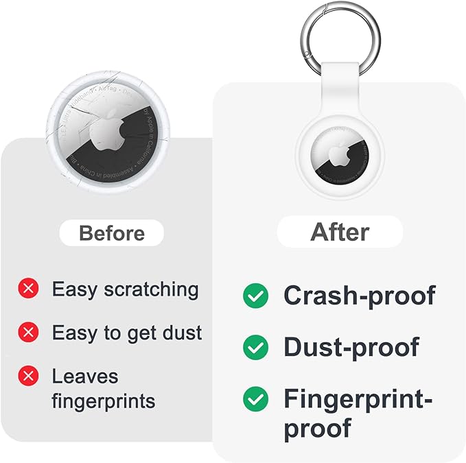 GeoTag AirTag Key Rings (GeoTag / AirTag not included)