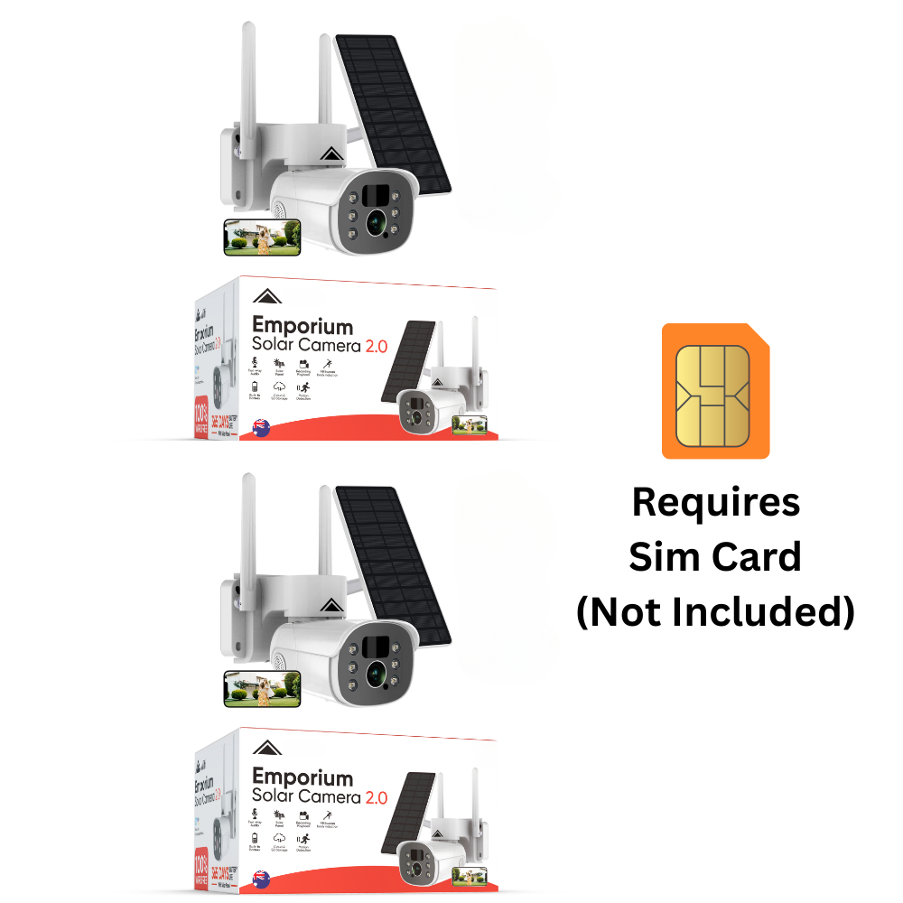 2 x Solar Camera Pro 2.0 (4G Sim not included) Bundle