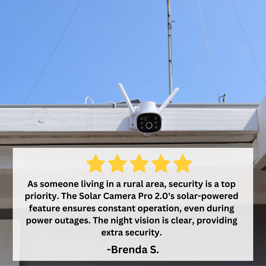 Solar Camera Pro 2.0 4G® - (DOES NOT WORK WITH WIFI, REQUIRES SIM CARD) 2025