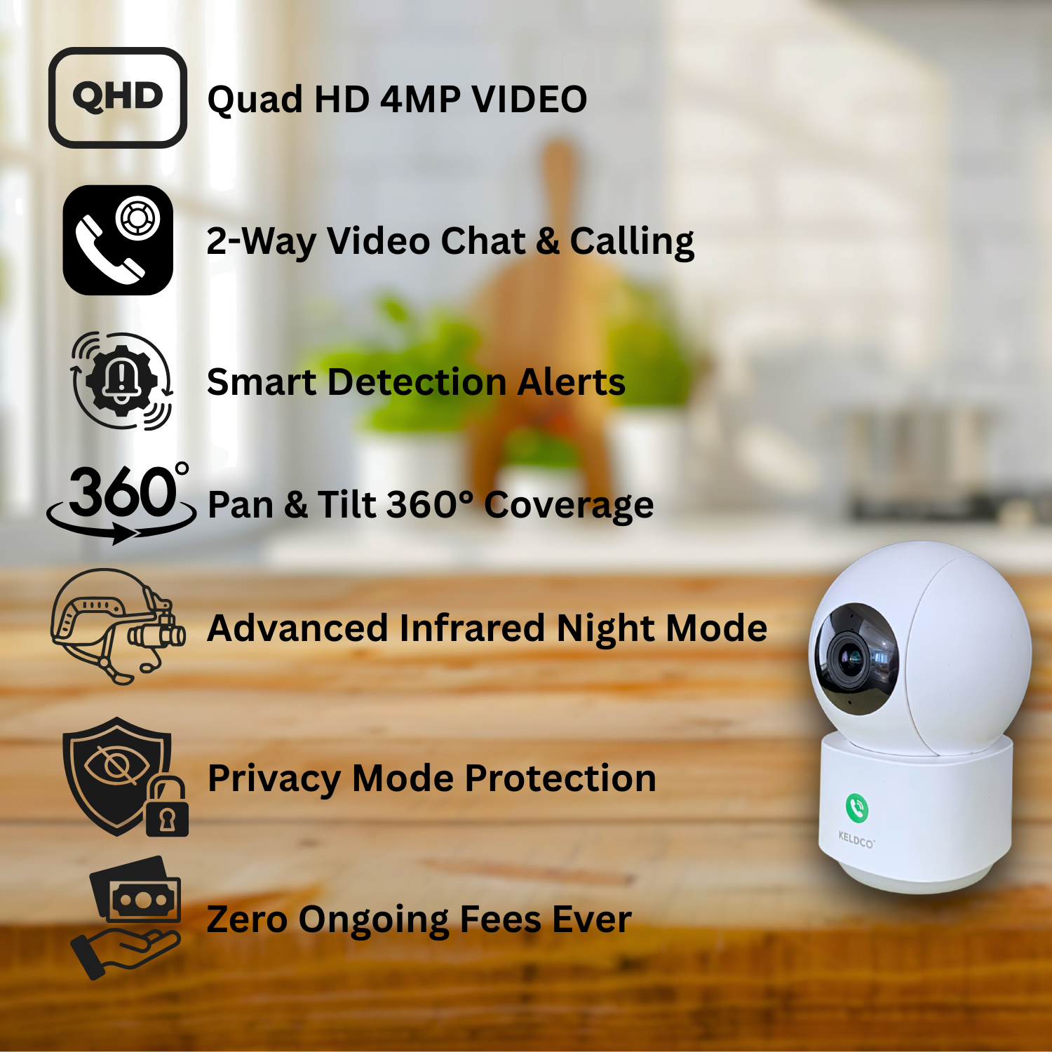 KeldCo Home Guardian Indoor Video Camera
