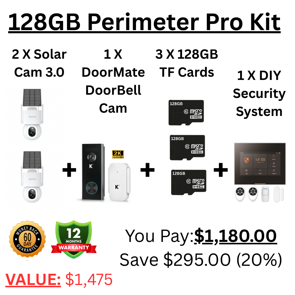 Perimeter Kit Pro Solar Camera 3.0 (128GB)