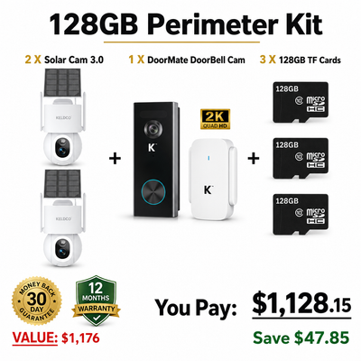 KeldCo Solar Camera 3.0 128GB Perimeter Kit