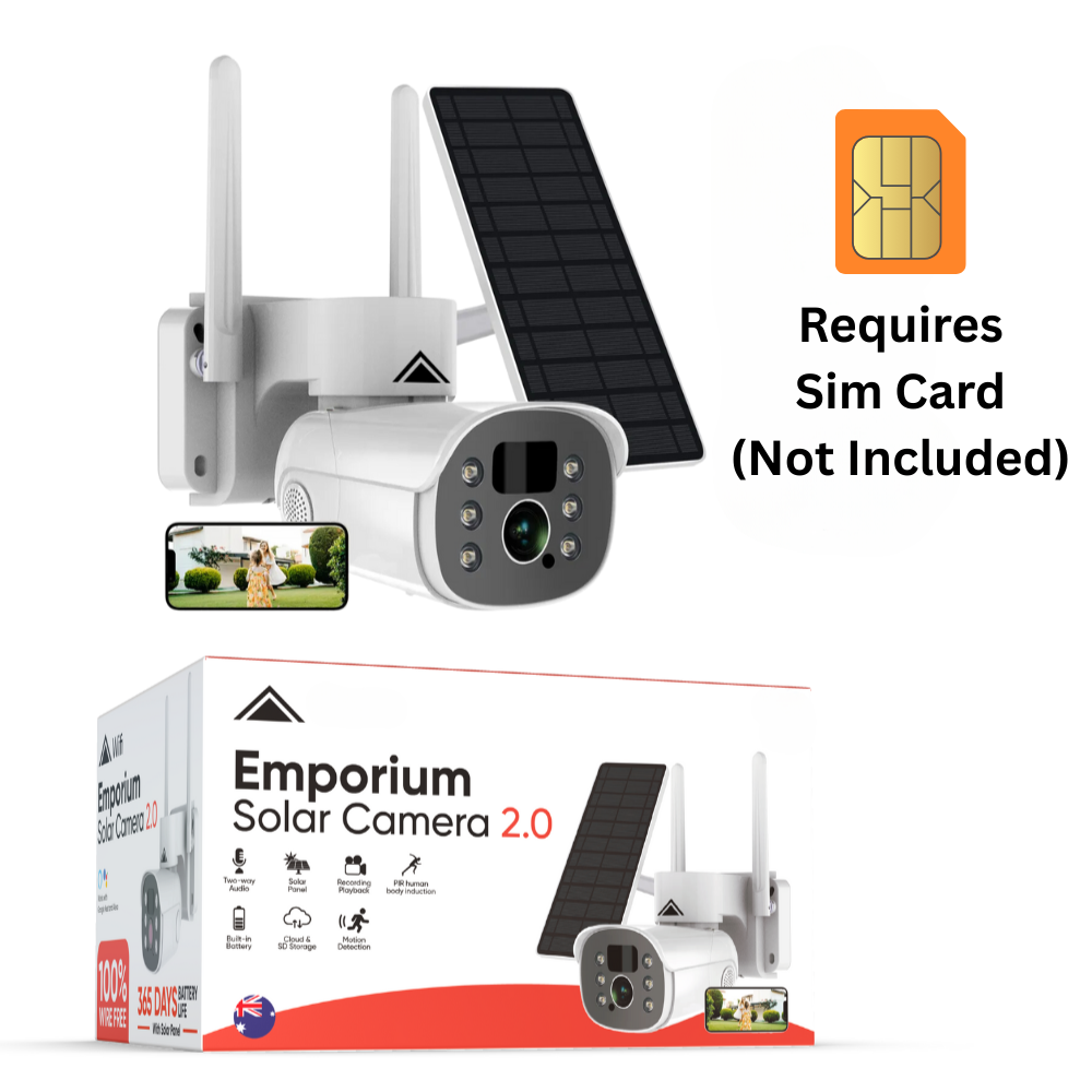Solar Camera Pro 2.0 4G® - (DOES NOT WORK WITH WIFI, REQUIRES SIM CARD)