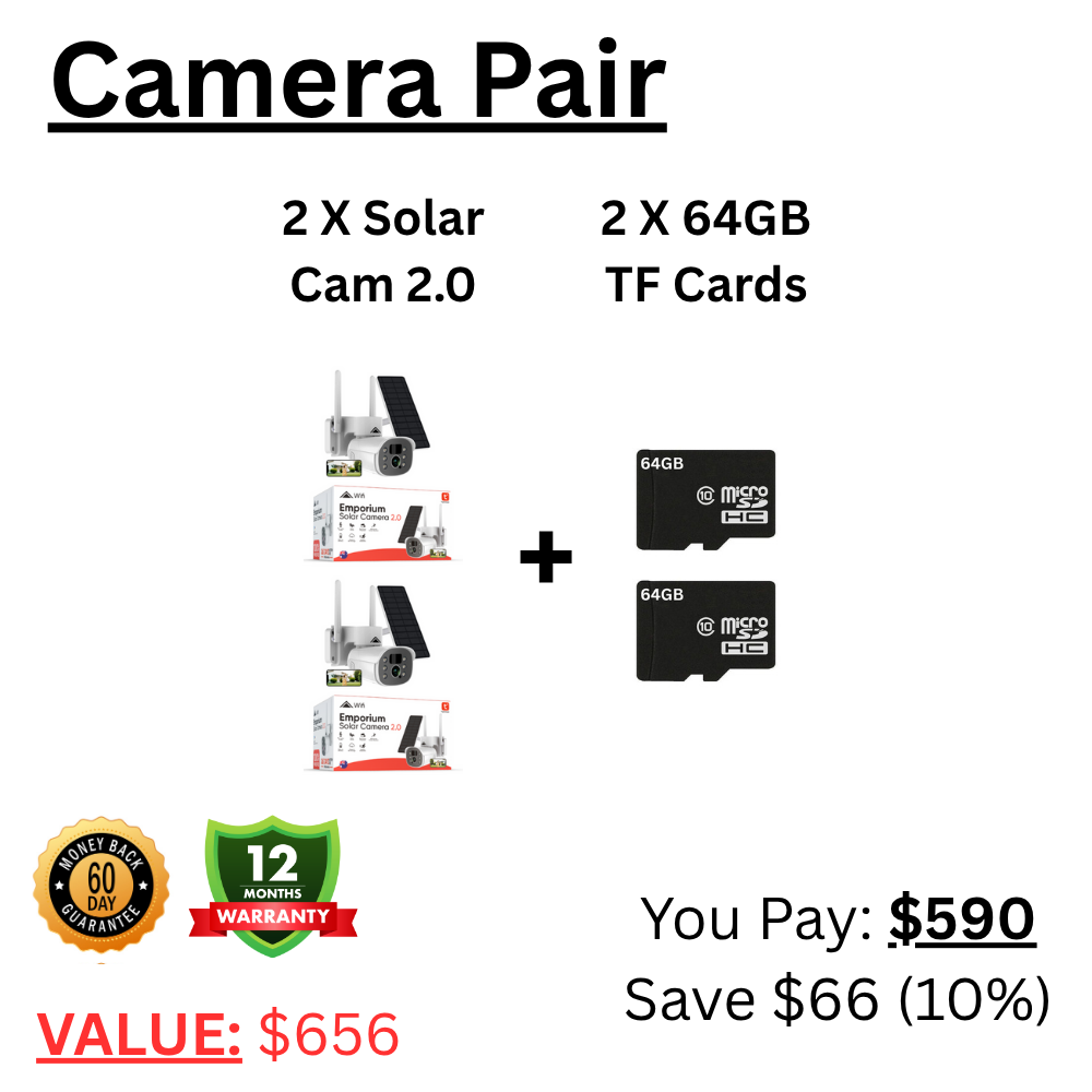 KeldCo Solar Cam 2.0 Pair Kit