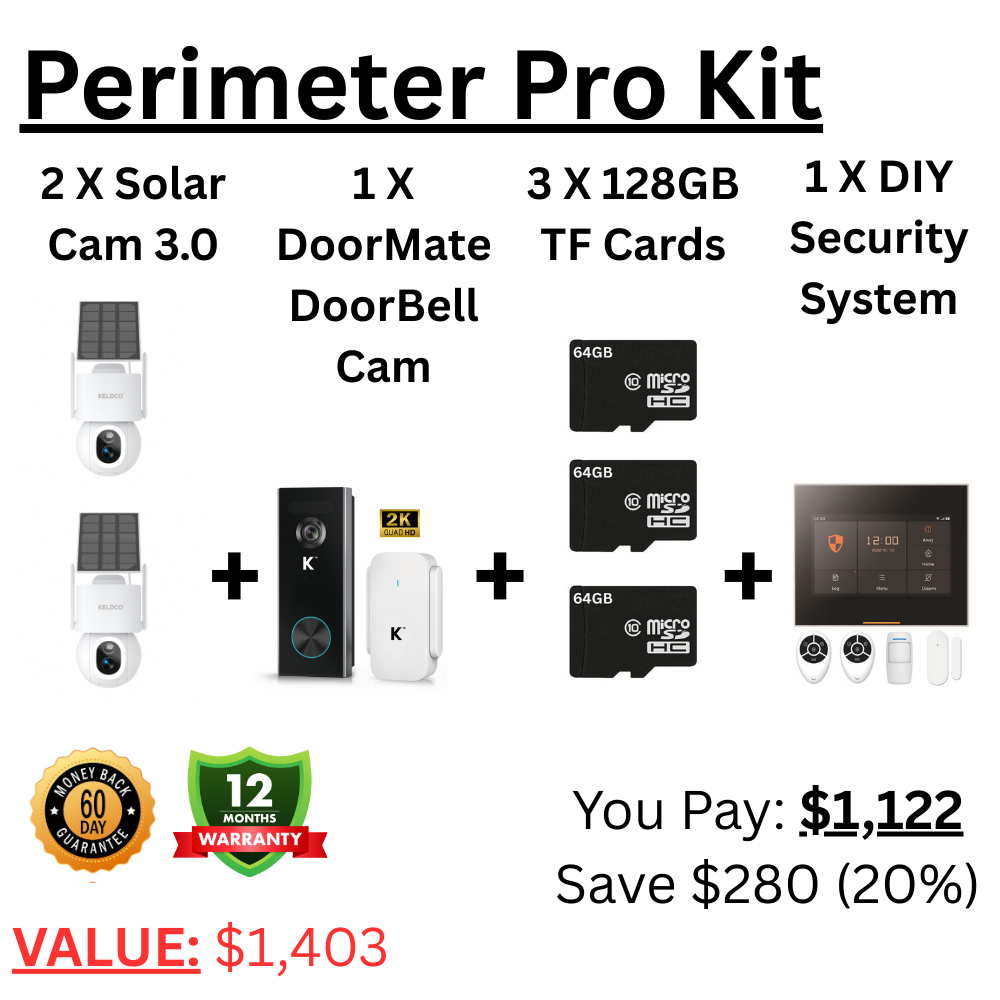 Perimeter Kit Pro Solar Camera 3.0 (128GB)