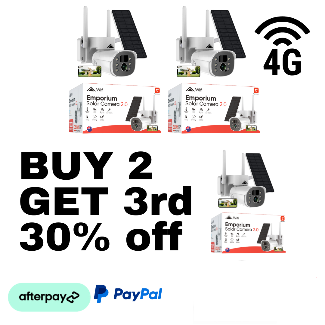 3 x Solar Camera Pro 2.0 (4G Sim not included) Bundle