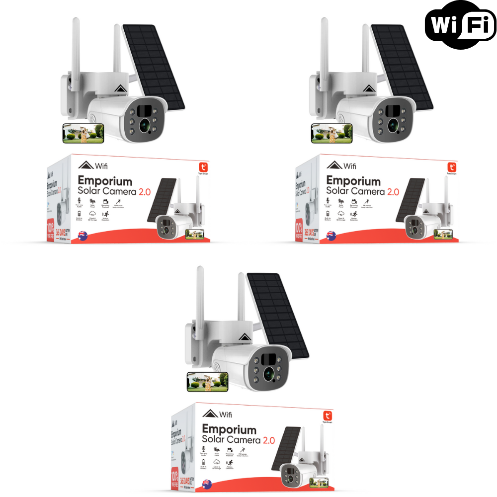 3 x Solar Camera Pro 2.0 (WIFI) Bundle